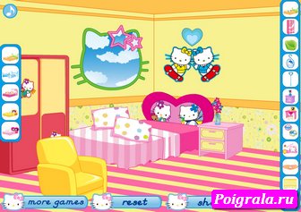 Скриншот игры Мебель для спальни Китти Картинка к игре Мебель для спальни Китти