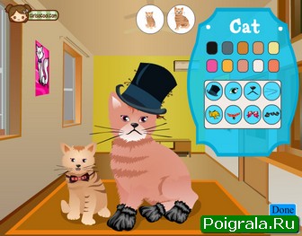 Скриншот игры Кошка и котенок Картинка к игре Кошка и котенок